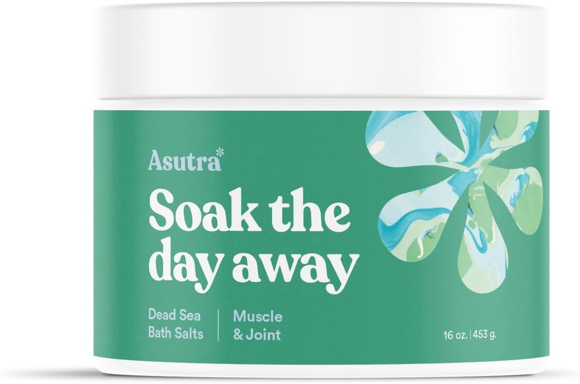 ASUTRA Dead Sea Bath Salts (Muscle & Joint), 16 oz