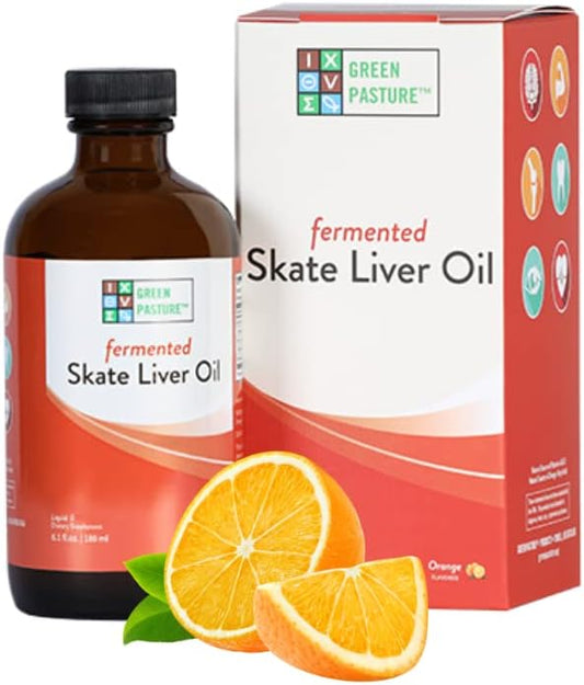 Green Pasture Fermented Skate Liver Oil - Orange