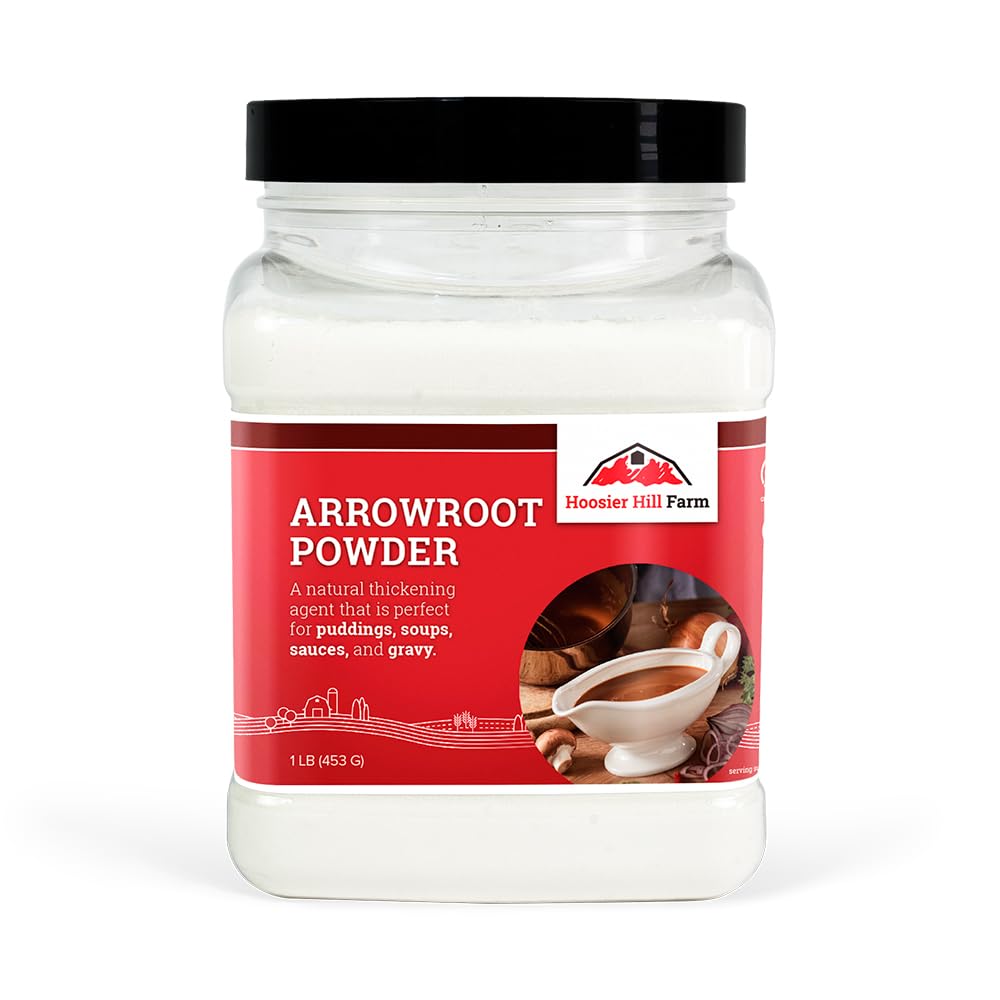 Hoosier Hill Farm Premium Arrowroot Powder, 1LB (Pack of 1)