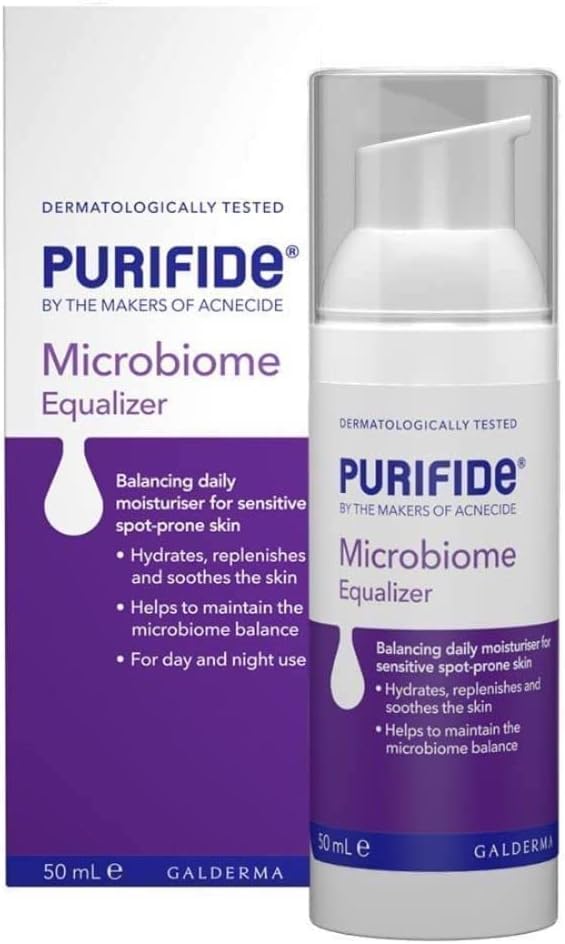 Purifide By Acnecide Microbiome Equalizer Face Moisturiser For Acne Prone Skin, Blemish Control Face Cream, 50Ml