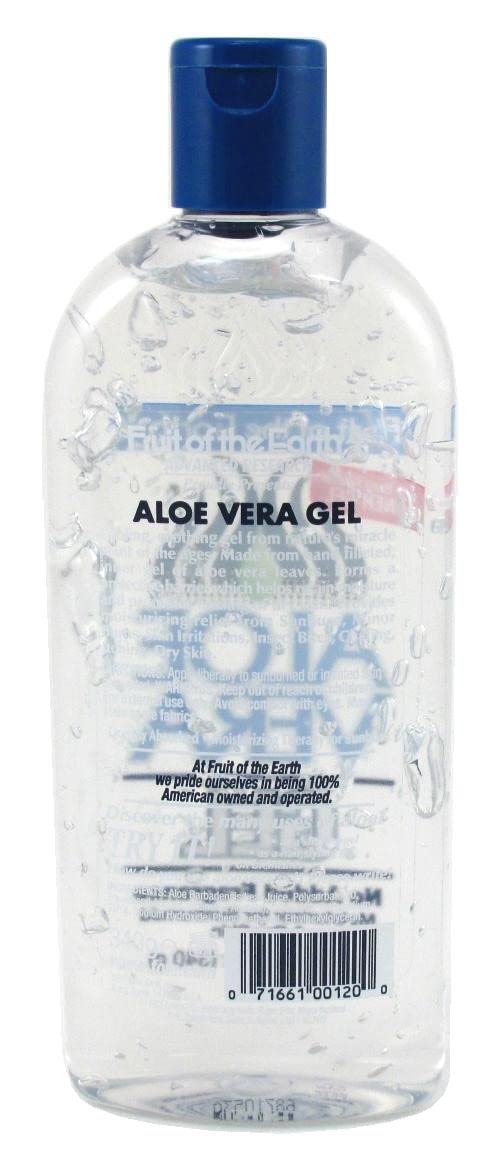 Fruit Of The Earth 100% Aloe Vera 12 Ounce Gel (59Ml) (3 Pack)