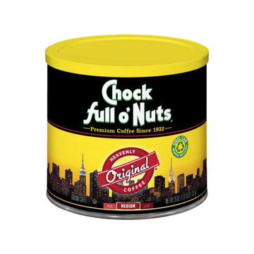 Chock Full O’Nuts Original Roast Ground Coffee, Medium Roast – Coffee Beans – Smooth, Full-Bodied Medium Blend With A Rich Flavor