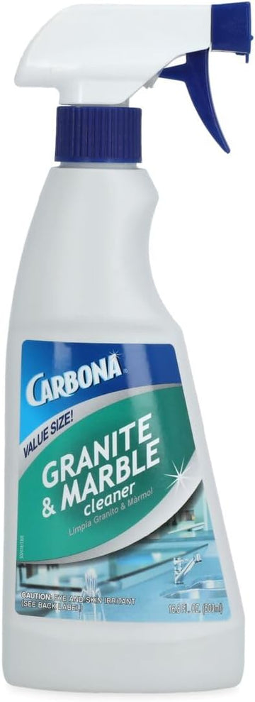 Carbona Granite & Marble Cleaner | Non-Abrasive Formula | Safe on Limestone & Corian | 16.8 Fl Oz, 1 Pack
