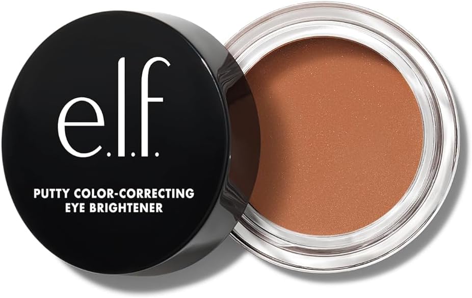 E.L.F. Putty Colour-Correcting Eye Brightener, Under-Eye Brightener & Primer For Reducing Appearance Of Dark Circles, Vegan & Cruelty-Free, Tan/Deep