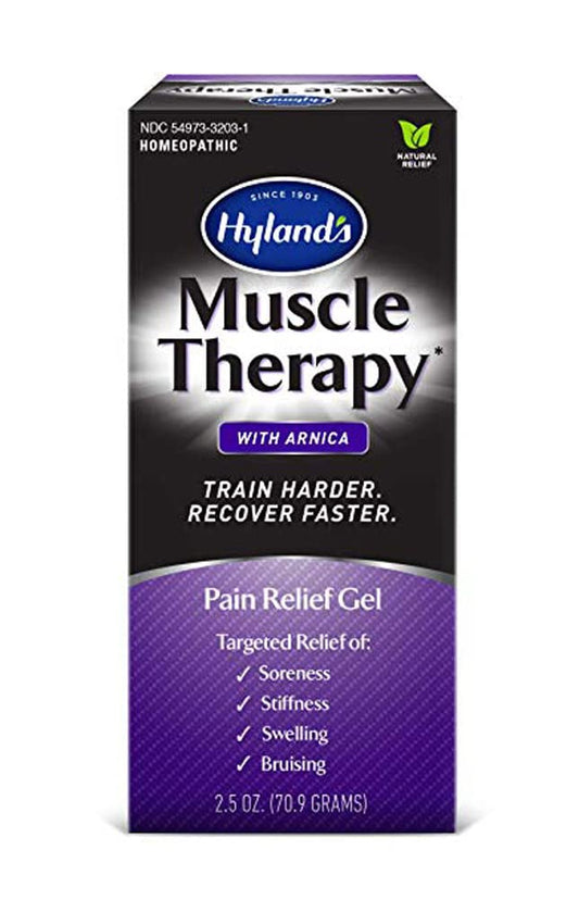 Hyland's , Muscle Therapy with Arnica Pain Relief Gel, Bruise Healing Cream, Natural Relief of Pain, Swelling, Bruising, Soreness & Stiffness, 2.5 Oz : Health & Household