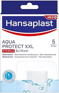 Hansaplast Aqua Protect Xxl 5 Strips 8X10 Cm