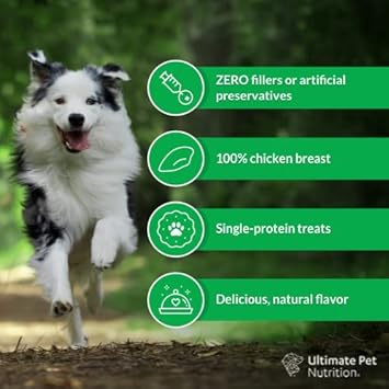 Ultimate Pet Nutrition Nutra Bites Freeze Dried Raw Single Ingredient Training Treats Food Topper For Dogs, 4 Ounces, Chicken Breast