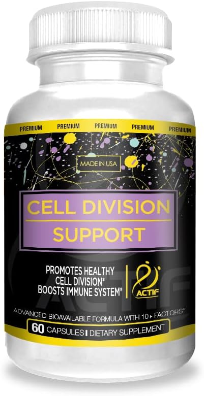 Actif Cell Division Support - Maximum Strength With 10+ Factors, Non Gmo, 1 Month Supply, Made In Usa