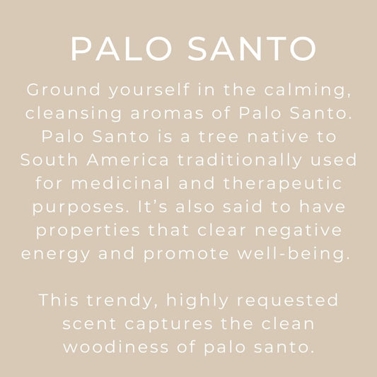 Palo Santo Scented Linen and Room Spray | Home Fragrance | 4 oz Glass Black Bottle | Luxury Signature Scent | Handmade in Texas