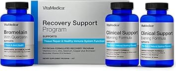 Vitamedica | Recovery Support Program | Natural Post Surgery Support Supplements | Clinical Support| Bromelain With Quercetin | Arnica Montana | Vitamin A, Vitamin C, Zinc | Gluten Free | Made In Usa