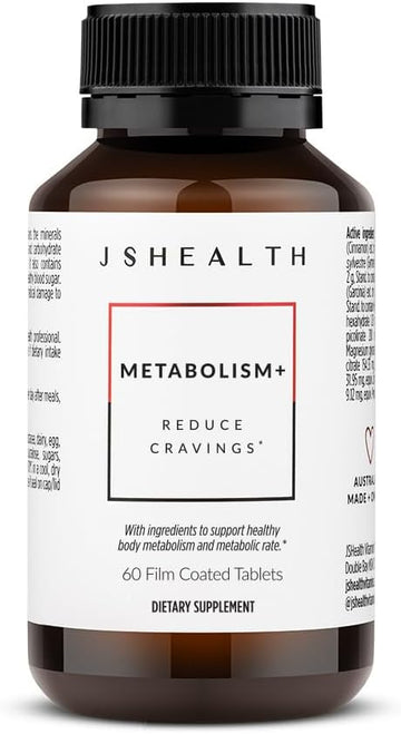 Jshealth Vitamins, Metabolism+ Formula, Healthy Natural Energy Support, Metabolism Maintenance Supplement (60 Capsules)
