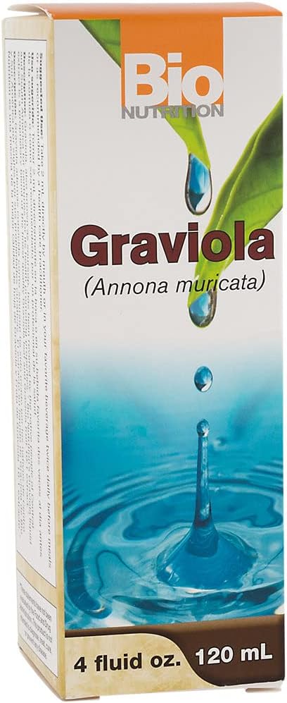 Bio Nutrition Graviola (Annona Muricata) Liquid 4 Fluid Ounces | 750 Mg Soursop