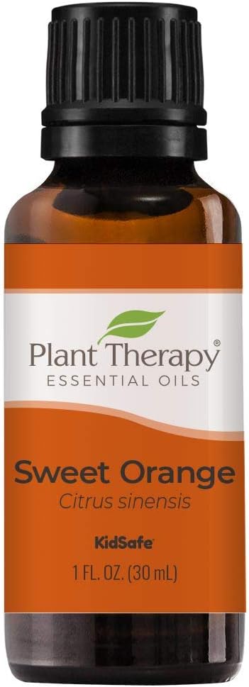 Plant Therapy Sweet Orange Essential Oil 100% Pure, Undiluted, Natural Aromatherapy, Therapeutic Grade 30 mL (1 oz)