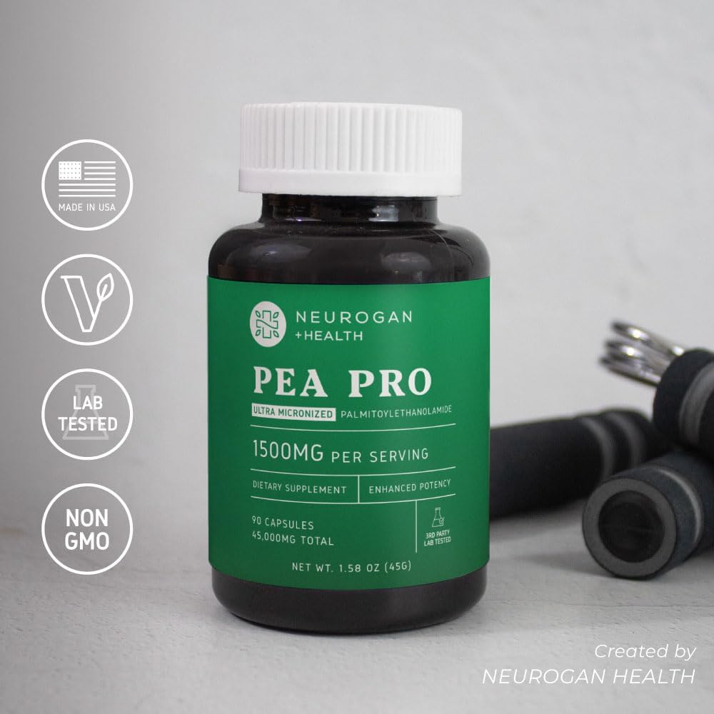 Ultra Micronized Palmitoylethanolamide (Pea) Supplement - 1500 Mg Per Serving - Highly Purified & Bioavailable - 90 Capsules - Natural Support For Men And Women : Health & Household