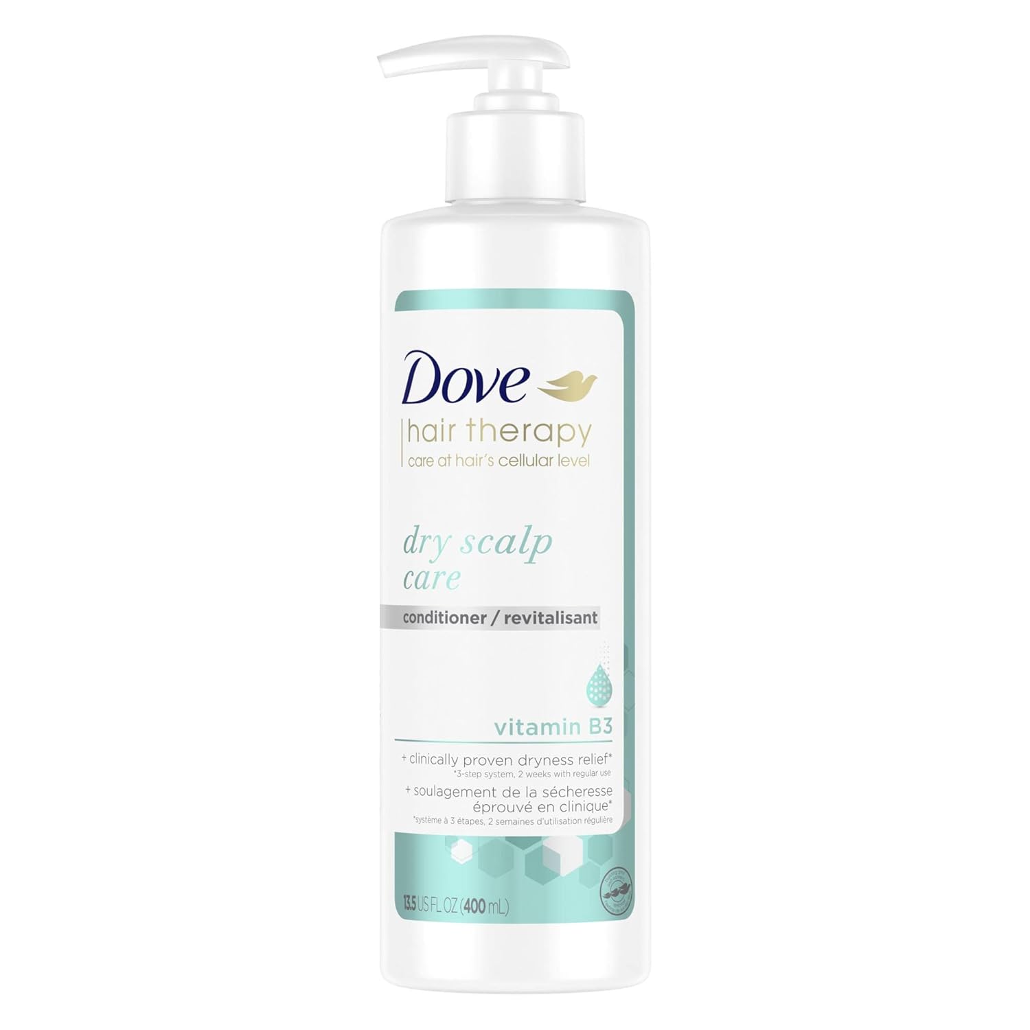 Dove Hair Therapy Conditioner For Dry Scalp With Vitamin B3, 13.5 Fl Oz