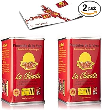 Paprika Powder Smoked Pack - 2 Tin 160G Hot - La Chinata
