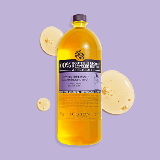 L'Occitane Shea Verbena Hand & Body Liquid Soap Refill 16.90 Fl. Oz