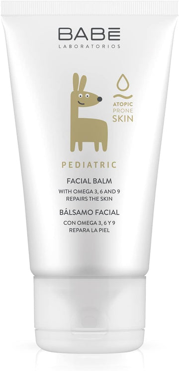 Laboratorios Babé - Pediatric Facial Balm 50 Ml, Very Dry Skin, Atopic Skin, Atomic Dermatitis, Moisturizing, Essential Oils, Omega 3, 6 And 9, Face Skin Repair