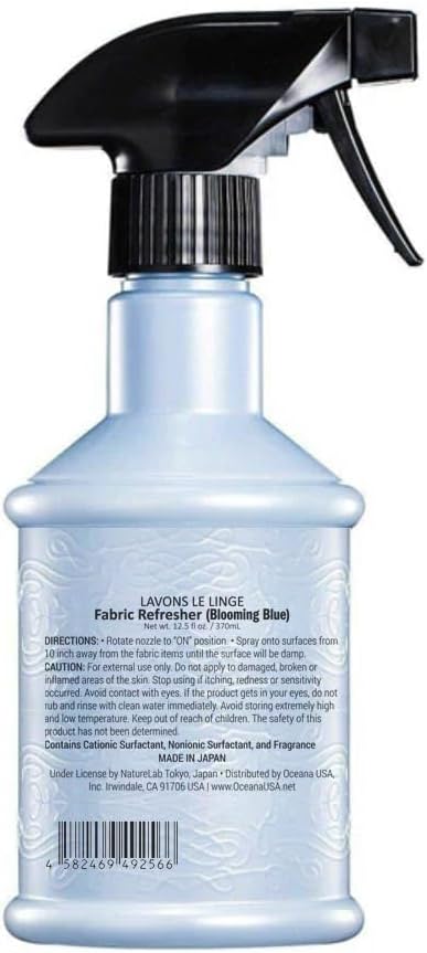 Fabric Conditioner & Refresher, 500ml/ 16.9 fl oz, Gentle on Skin, Odor Eliminator, Blooming Blue