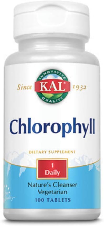 KAL Chlorophyll Tablets, 20 mg, 100 Count : Health & Household