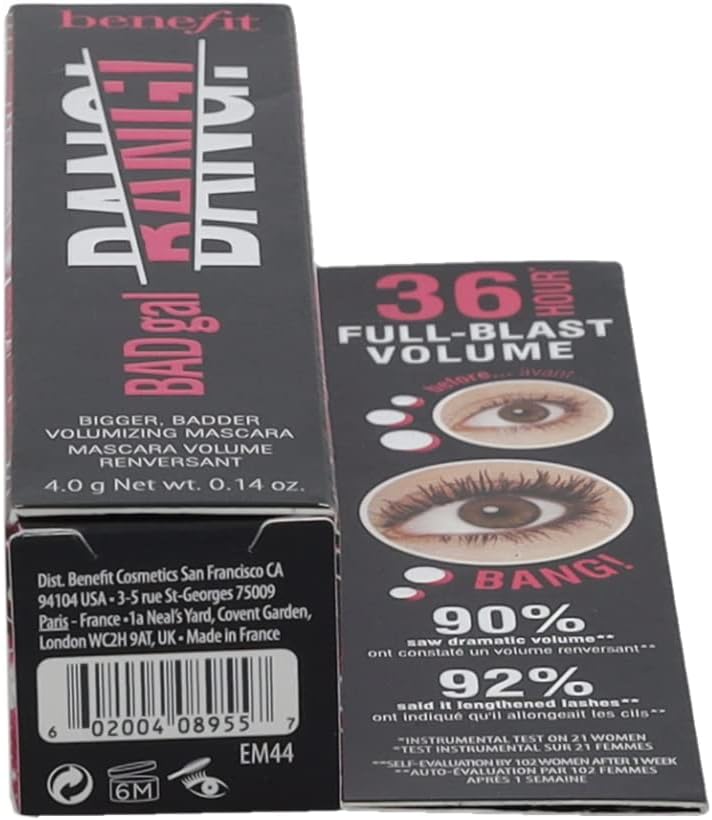 BENEFIT BADgal BANG! volumising mascara TRAVEL SIZED MINI 4.0 g Net wt. 0.14 oz