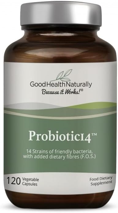 Probiotic 14 Tablets - for Digestive and Colon Cleanse, Weight Loss Support, Immune System Booster | 120 Veggie Capsules - Good Health Naturally : Amazon.co.uk: Health & Personal Care