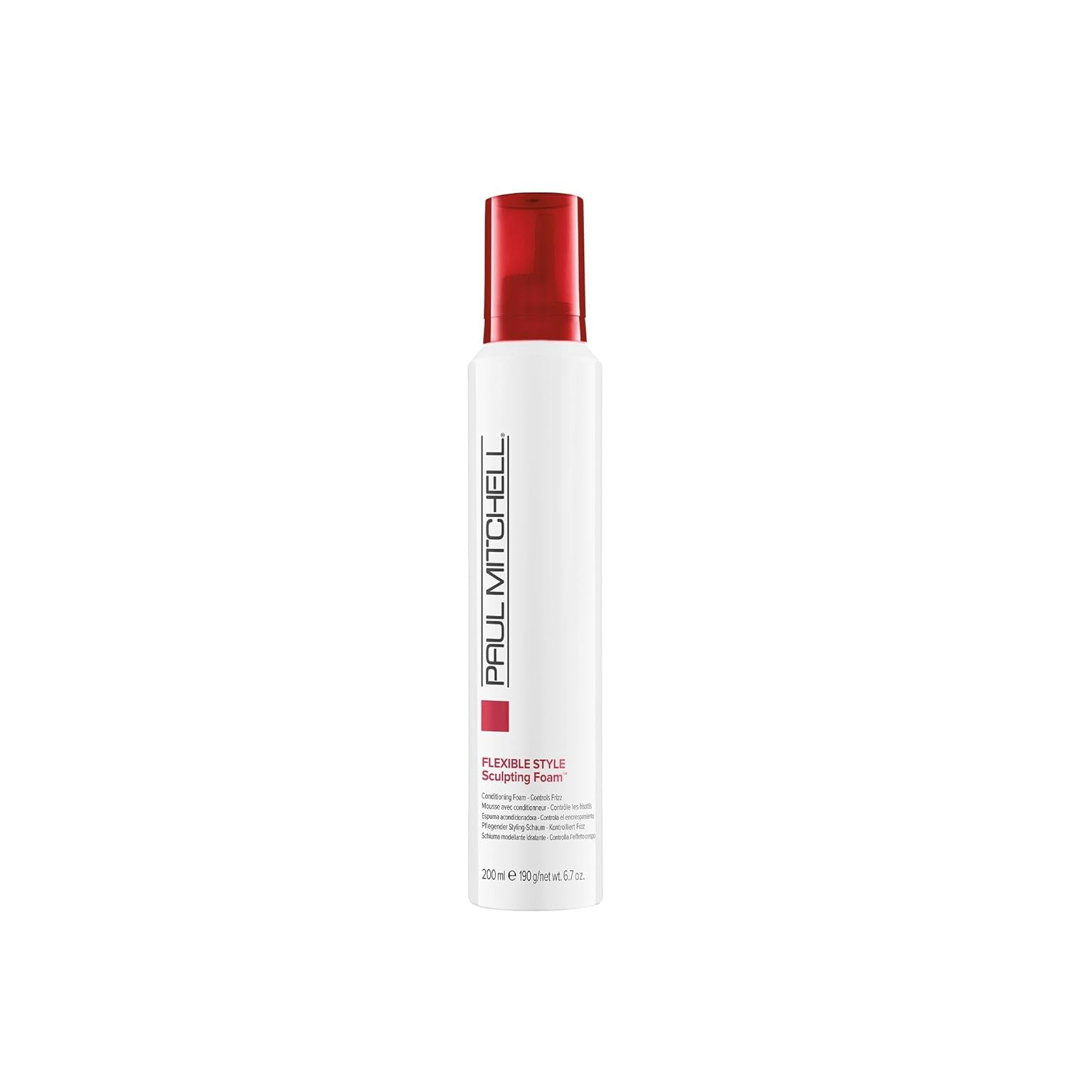 Paul Mitchell Sculpting Foam, Conditions + Controls Frizz, For All Hair Types, 6.7 Oz