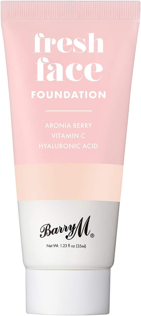 Barry M Cosmetics Fresh Face Lightweight Liquid Foundation Infused With Hyaluronic Acid And Vitamin C, Shade 1