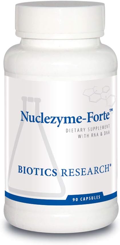 Biotics Research Nuclezyme-Forte™ – Rna/Dna B-Complex. Supplemental Source Of Rna And Dna. Fortified Multivitamin/Mineral Formula 90 Caps