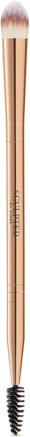 Brow Duo Brush from Sculpted by Aimee - Travel-Friendly, Double-Ended Synthetic Eyebrow Brush with Spoolie – For Brushing and Concealer Application : Amazon.co.uk: Beauty