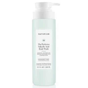 Naturium The Perfector Salicylic Acid Body Wash, Gentle & Smoothing Cleanser, 16.9 Oz