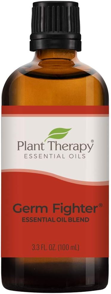 Plant Therapy Germ Fighter Essential Oil Blend 100% Pure, Undiluted, Natural Aromatherapy, Therapeutic Grade 100 Ml (3.3 Oz)