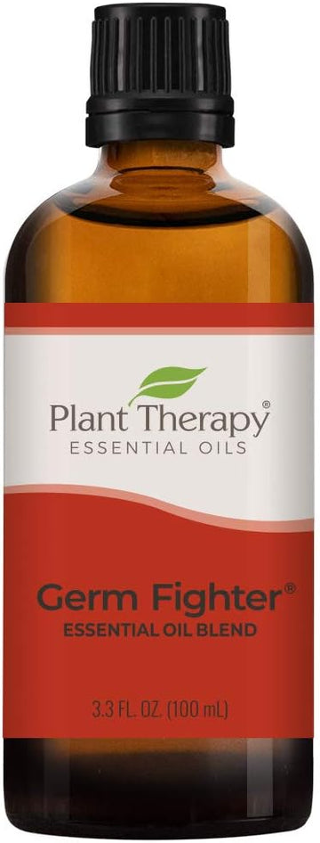 Plant Therapy Germ Fighter Essential Oil Blend 100% Pure, Undiluted, Natural Aromatherapy, Therapeutic Grade 100 Ml (3.3 Oz)