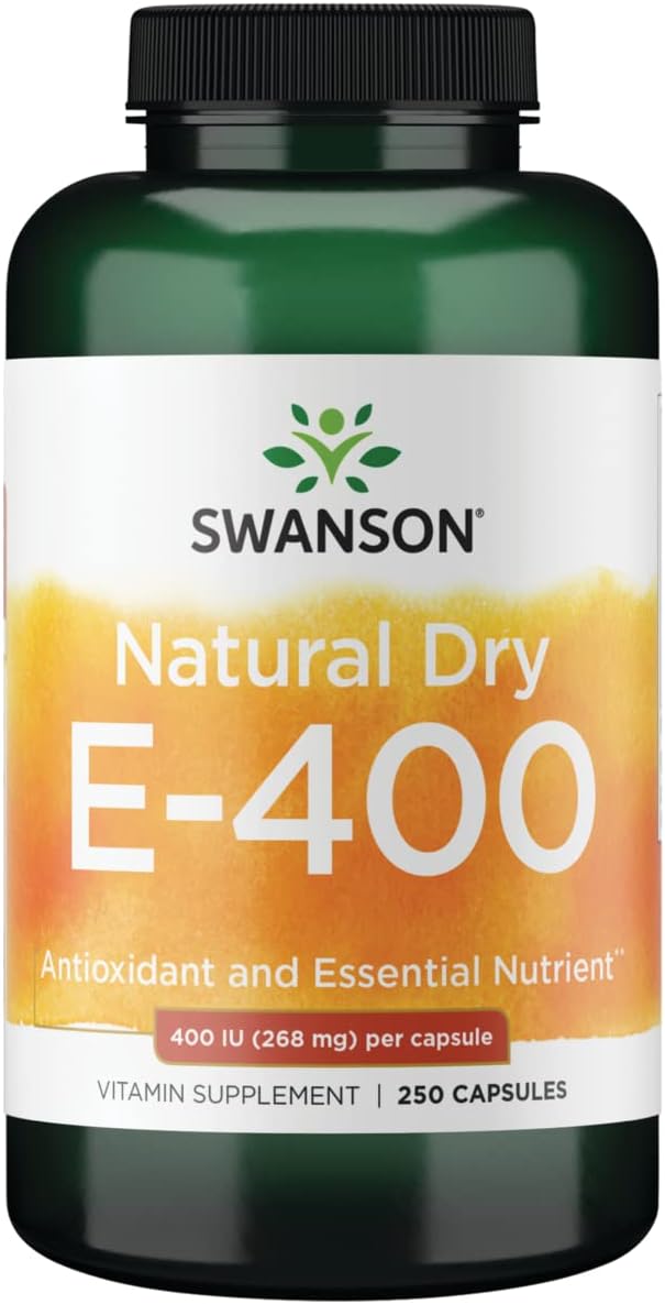 Swanson Natural Dry Vitamin E 400 Iu (180.2 Milligrams) 250 Capsules