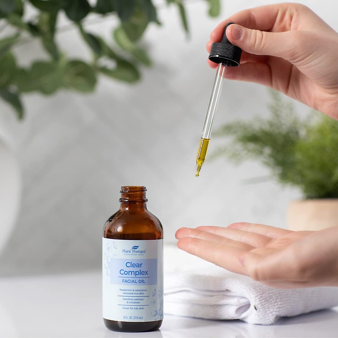 Plant Therapy Clear Complex Carrier Oil Blend 4 oz Base for Essential Oils or Massage (Ideal for Oily Skin) : Health & Household