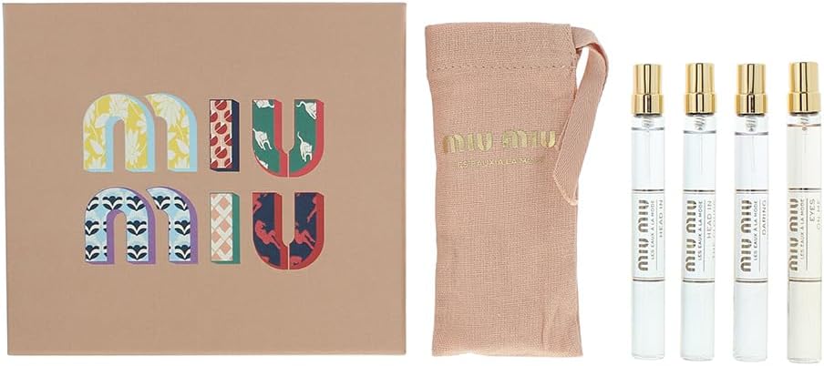Miu Miu Les Eaux À La Mode 4 Piece Gift Set: Eau De Toilette 4 X 10Ml