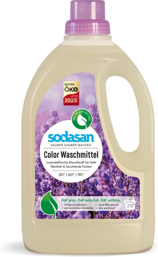 Sodasan Bio Color Lavender Detergent (6 X 1.50 L)