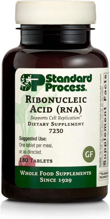 Standard Process Ribonucleic Acid (Rna) - Rna Supplement With Calcium, And Magnesium Citrate - Vegetarian, Gluten Free - 180 Tablets