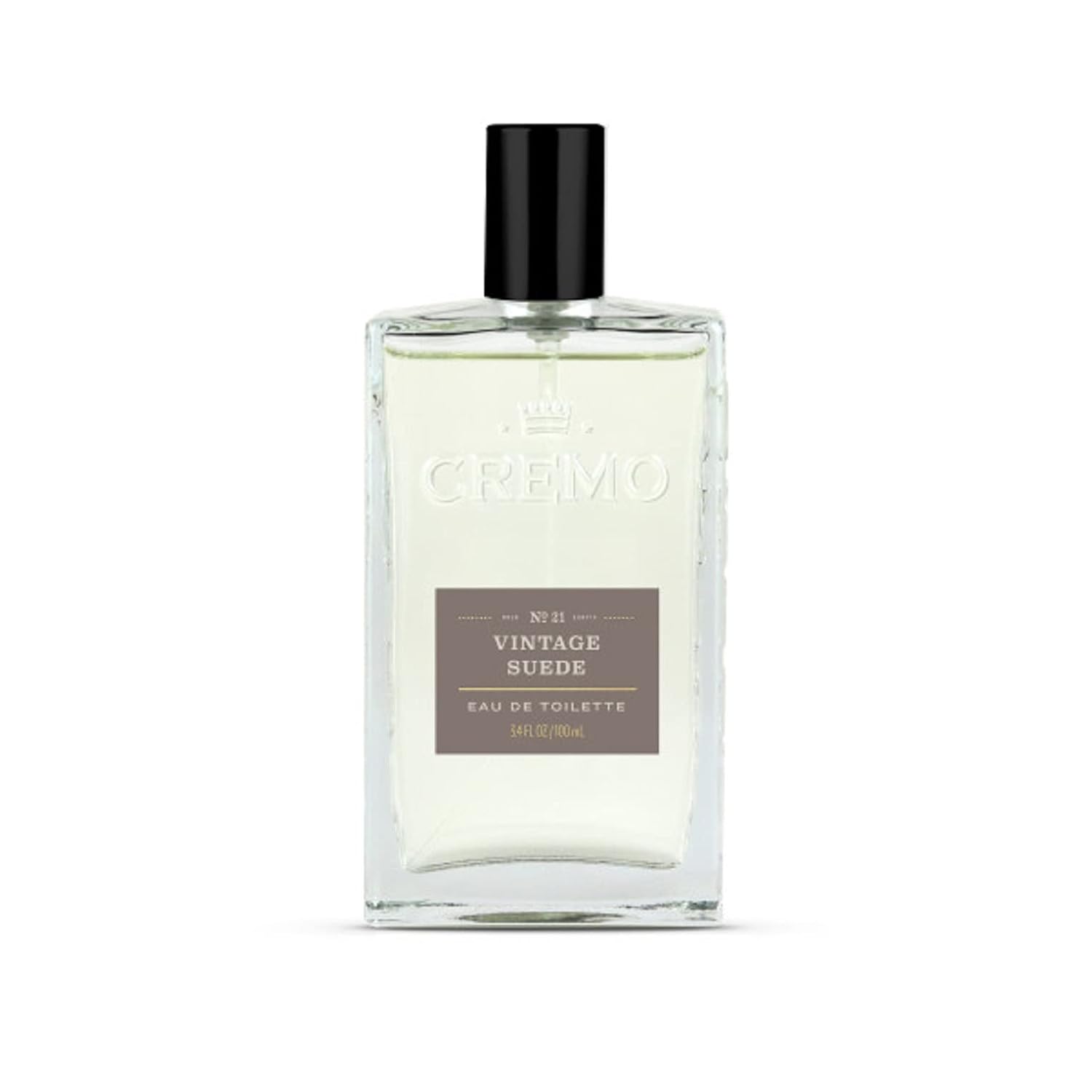 Cremo Vintage Suede (Reserve Collection) Cologne Spray, A Combination of White Moss, Rich Amber, and Smooth Suede, 3.4 Fl Oz