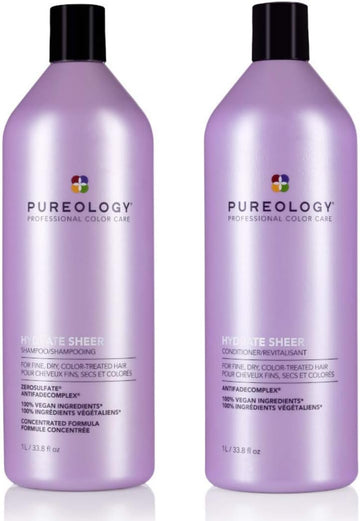 Pureology Hydrate Sheer Shampoo 1000Ml & Conditioner 1000Ml Duo 2020