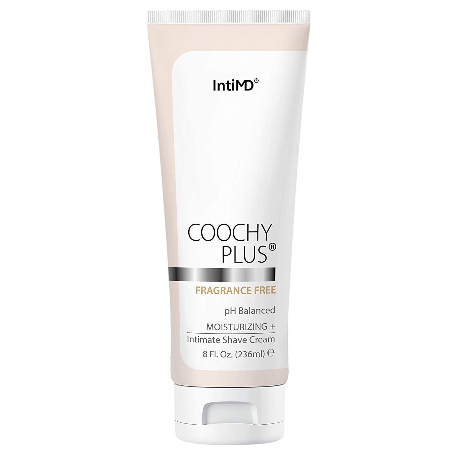 Coochy Plus Intimate Shaving Cream Fragrance Free For Pubic, Bikini Line, Armpit And More - Rash-Free, Prevents Razor Burns & Bumps, In-Grown Hairs, Itchiness 8Oz Tube