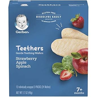 Gerber Snacks For Baby Teethers And Gerber My 1St Fruits Starter Kit (Set Of 6)