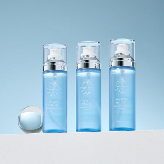 Cryogenic Activator (100Ml / 3.38Oz) – Facial Mist Toner For Hydrating, Soothing, And Cooling, Naturally Derived Deep Sea Water With Pure Oxygen, Suitable For All Skin Types