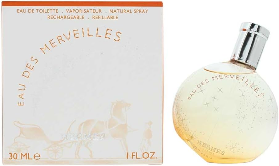 Hermes Eau Des Merveilles Eau De Toilette Refillable For Women 30Ml