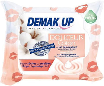 Demak'Up Cocoon Dry To Very Dry Skins 25 Cleansing Wipes