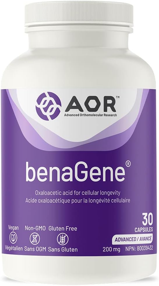 AOR, benaGene, Supports Healthy Aging, Energy and Longevity, Dietary Supplement, 30 servings (30 capsules)