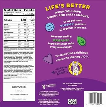 Annie'S Organic Birthday Cake Bunny Grahams And Cheddar Bunnies Snack Pack 36 Count, Kids Snacks, Back To School Snacks, 36 Oz