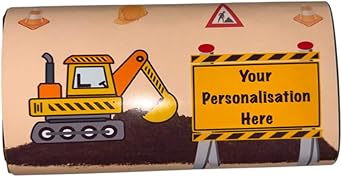 Personalised Digger Chocolate Bar And Wrapper