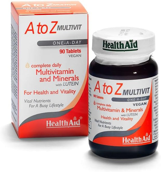HealthAid A to Z Multivit - 90 Vegan Tablets, Pack of 1 : Amazon.co.uk: Health & Personal Care