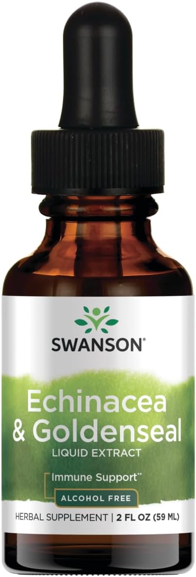 Swanson Echinacea '&' Goldenseal Liquid 2 Fl Ounce (59 Ml) Liquid